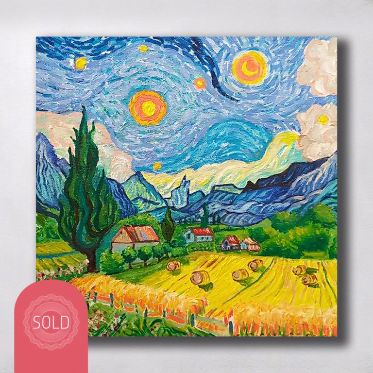 تابلو نقاشی هدیه هنری – G0199