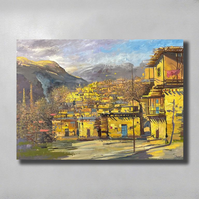 تابلو نقاشی روشنای نزدیک